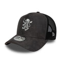 Aston Villa FC Faux Suede Dark Grey 9FORTY E-Frame Trucker Adjustable Cap-zelvios