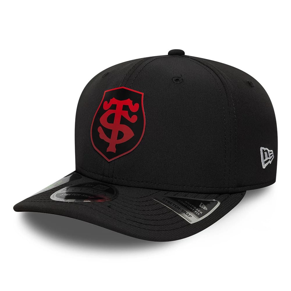 Stade Toulousain Gradient Black 9SEVENTY Stretch Snap Adjustable Cap-zelvios