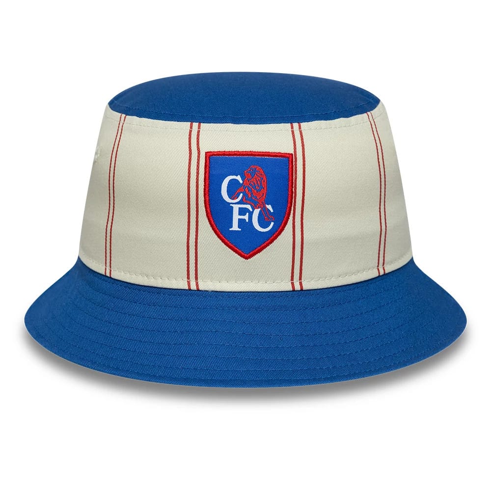 Chelsea FC 92 Cream & Blue Bucket Hat-zelvios