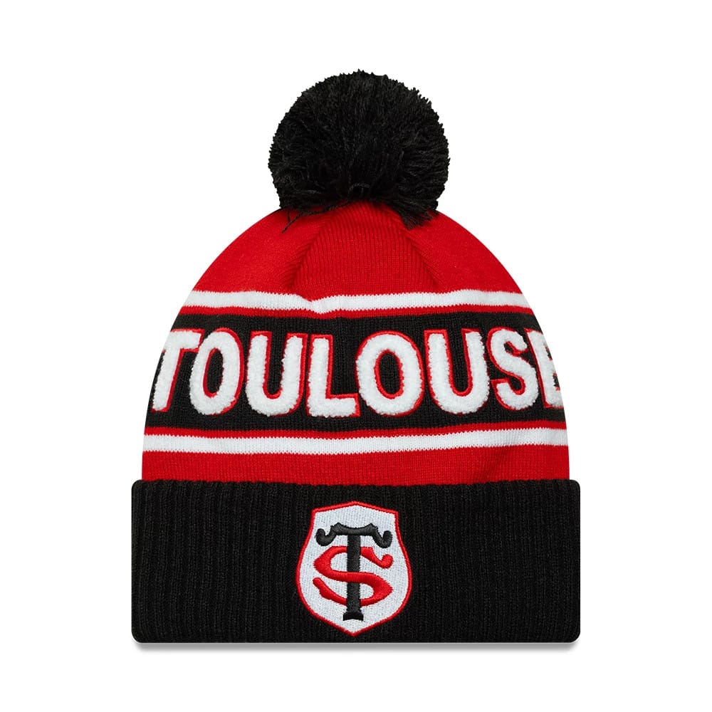 Stade Toulousain Sport Red Cuff Knit Beanie Hat-zelvios