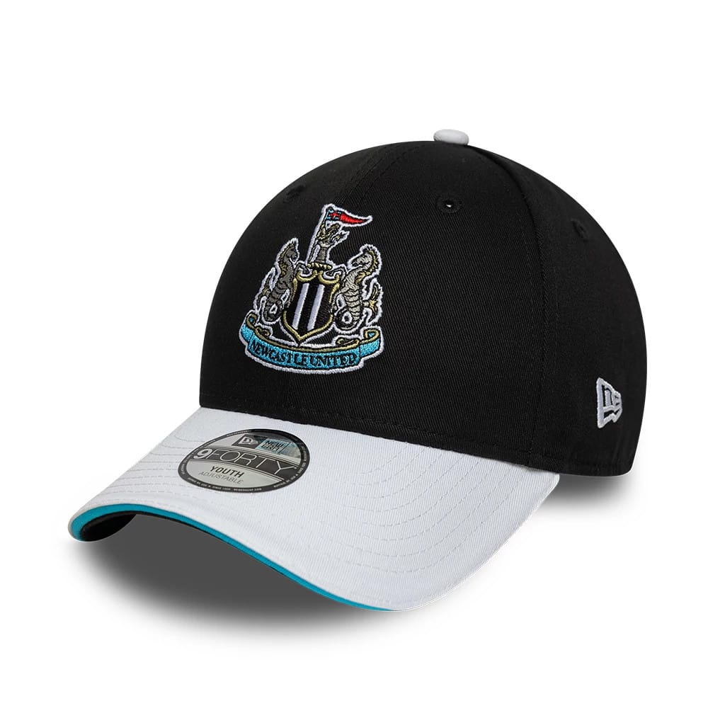Youth Newcastle United FC Team Black & White 9FORTY Adjustable Cap-zelvios