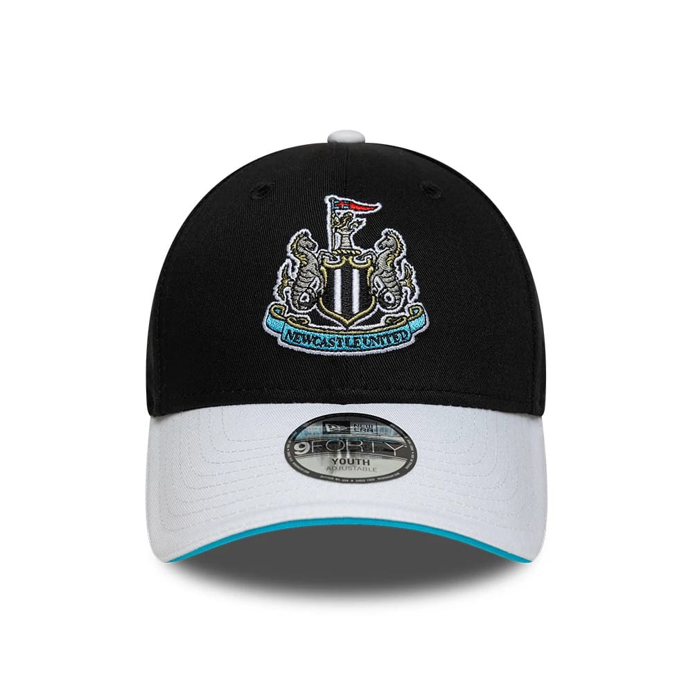 Youth Newcastle United FC Team Black & White 9FORTY Adjustable Cap-zelvios