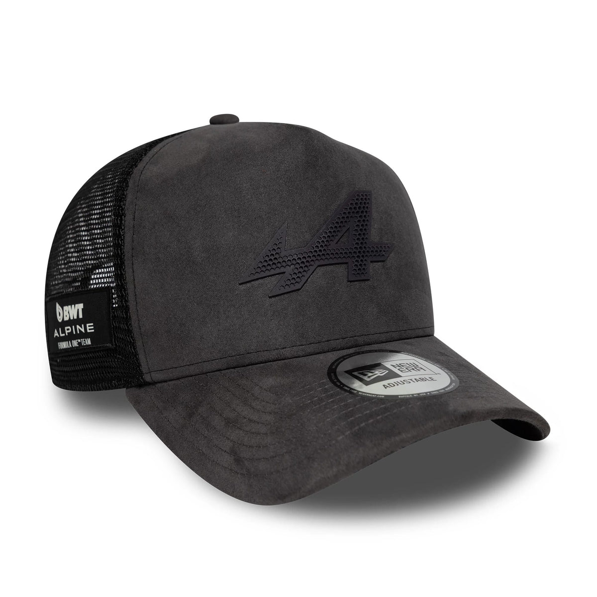 Alpine Racing Suede Grey 9FORTY E-Frame Trucker Adjustable Cap-zelvios