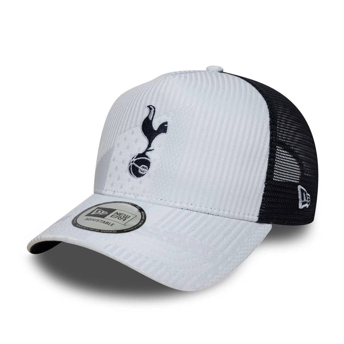 Tottenham Hotspur FC Pattern Knit White 9FORTY E-Frame Trucker Adjustable Cap-zelvios