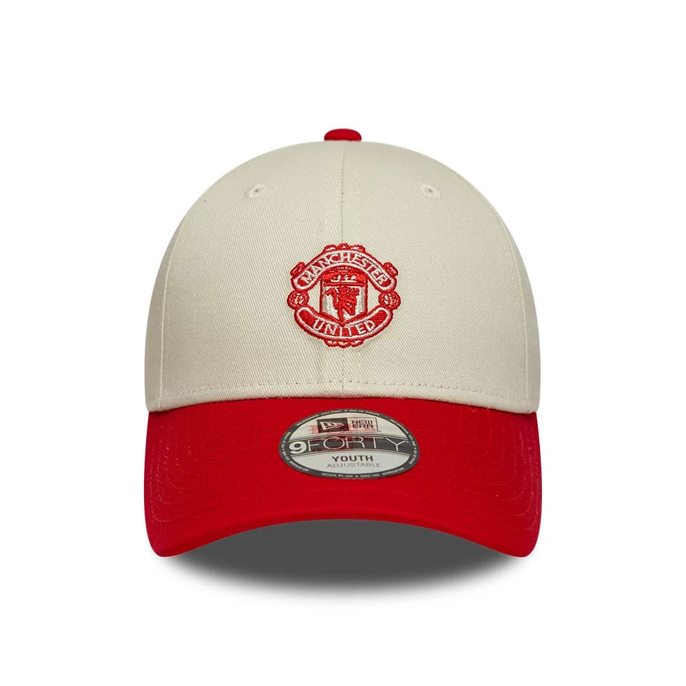 Youth Manchester United FC Contrast Cream 9FORTY Adjustable Cap-zelvios