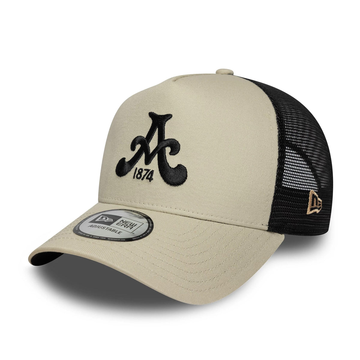 Aston Villa FC Cream 9FORTY E-Frame Trucker Adjustable Cap-zelvios