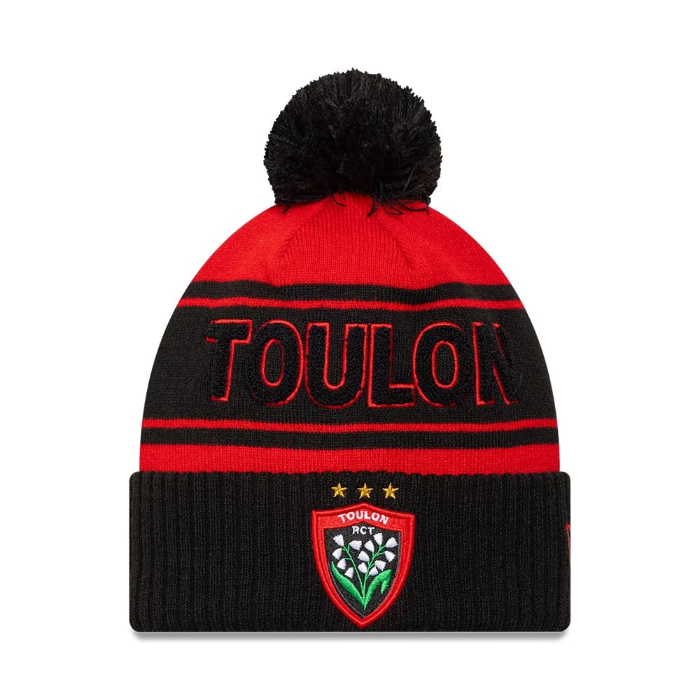 Rugby Club Toulon Black Cuff Knit Beanie Hat-zelvios
