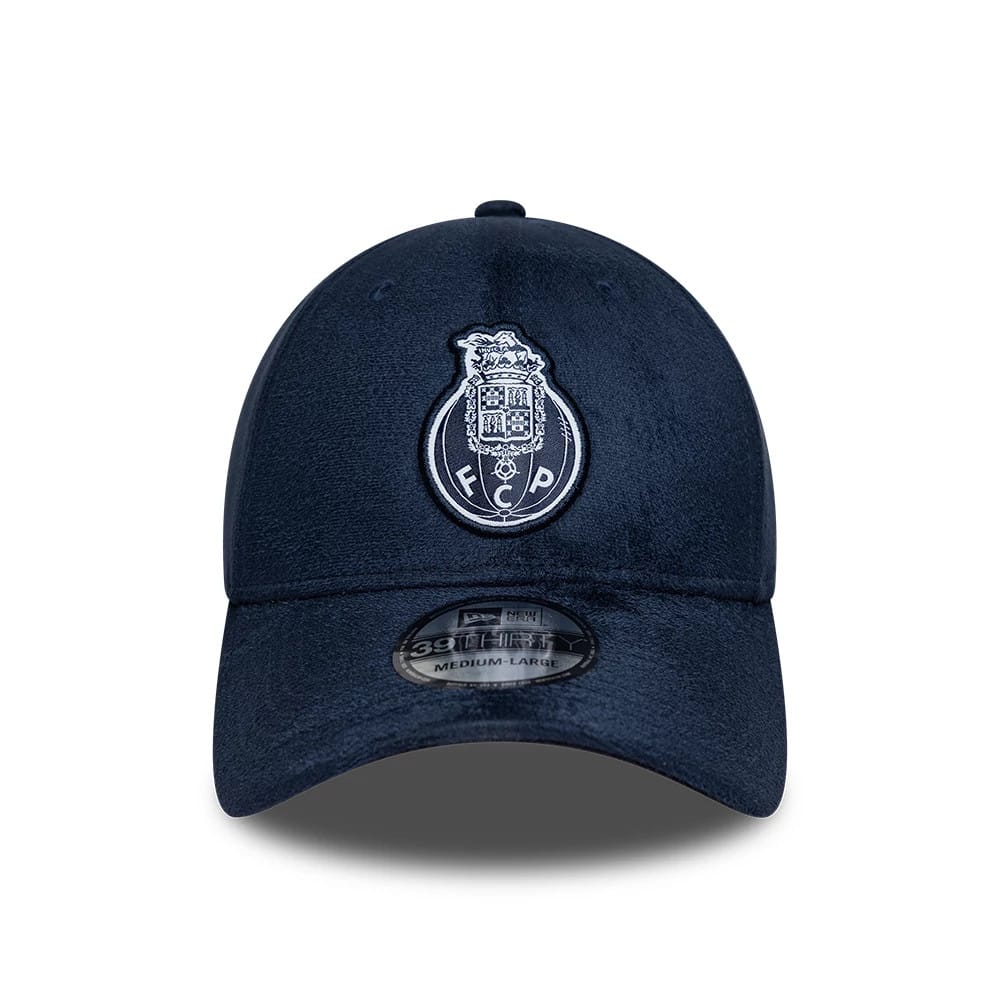 FC Porto Faux Suede Navy 39THIRTY Stretch Fit Cap-kentox