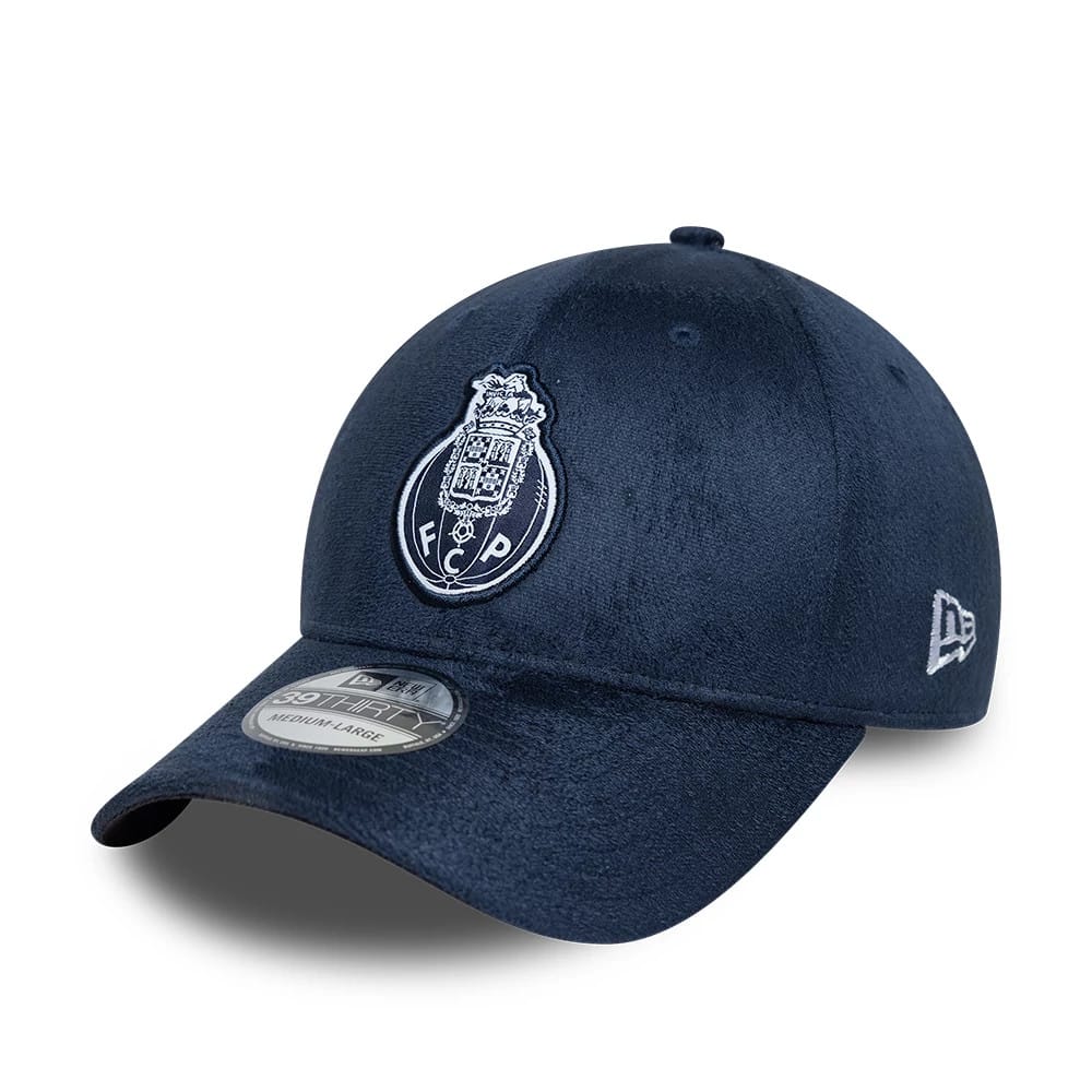 FC Porto Faux Suede Navy 39THIRTY Stretch Fit Cap-kentox