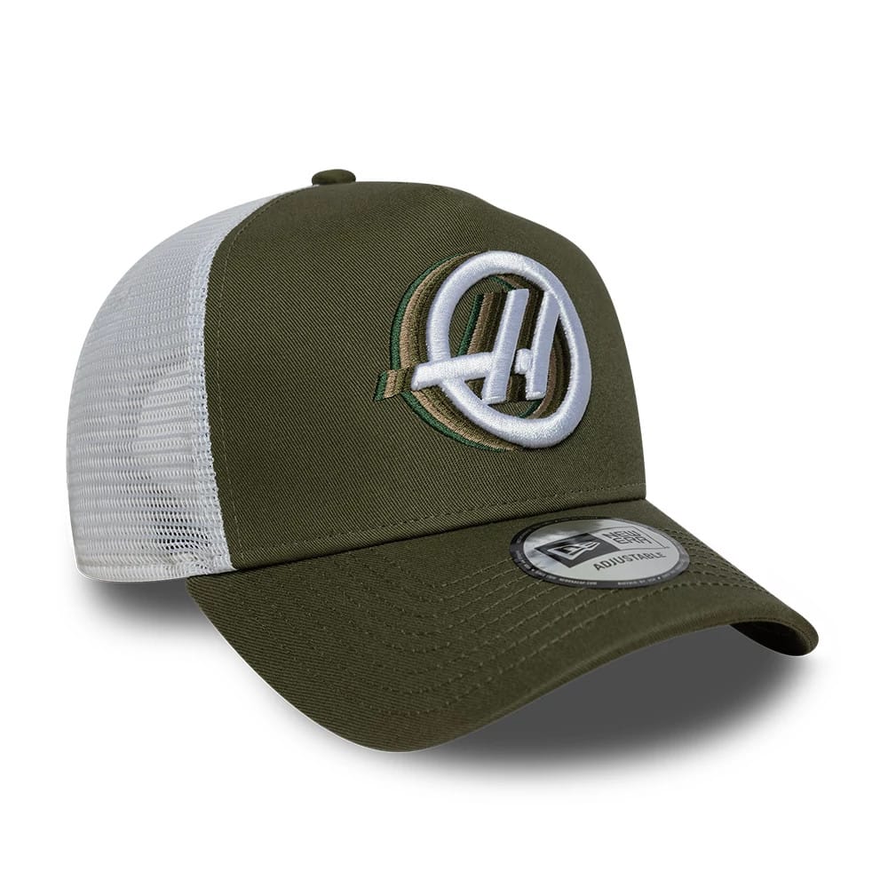 TGR Haas F1 Team Green 9FORTY A-Frame Trucker Adjustable Cap-zelvios