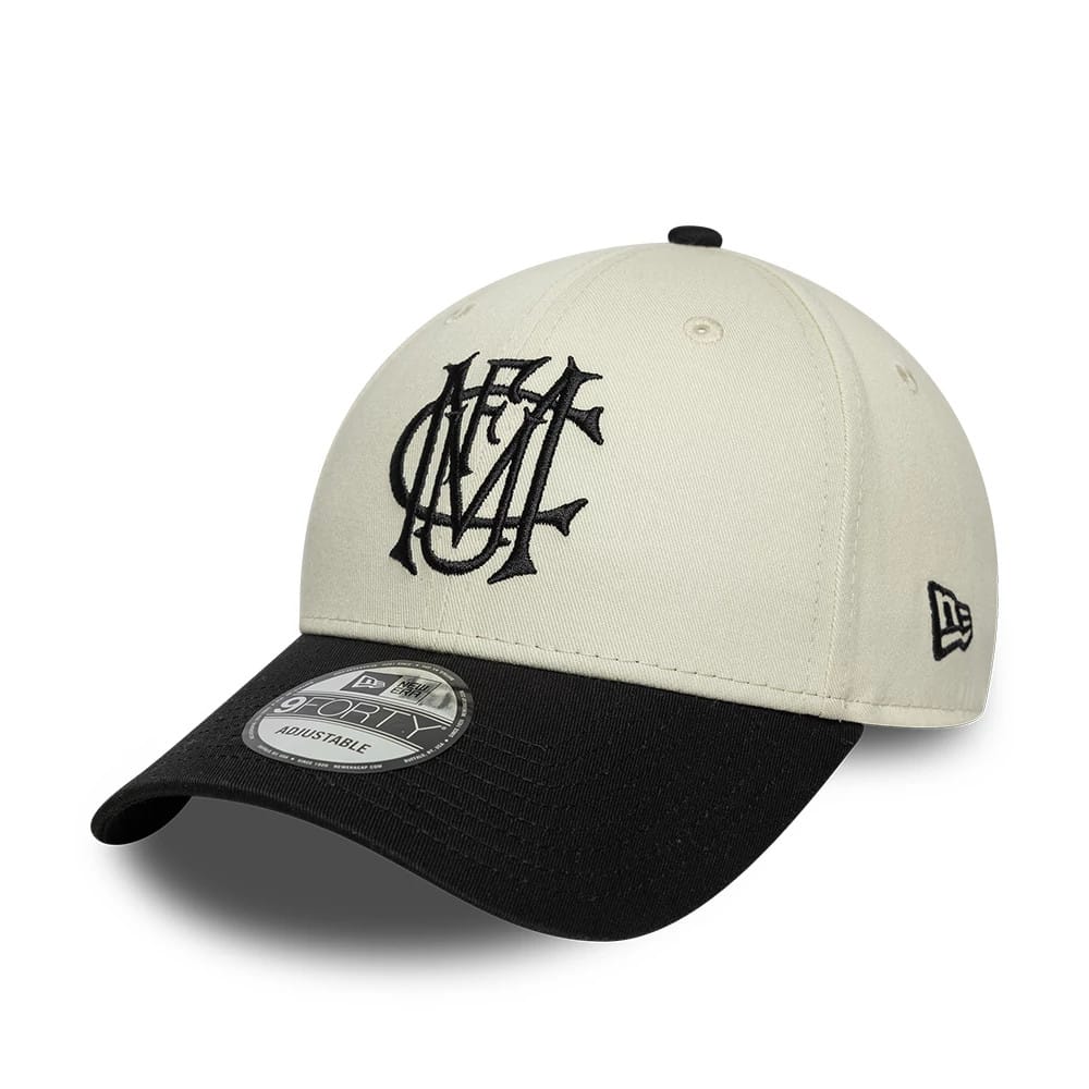 Manchester United FC Monogram Cream & Black 9FORTY Adjustable Cap-zelvios