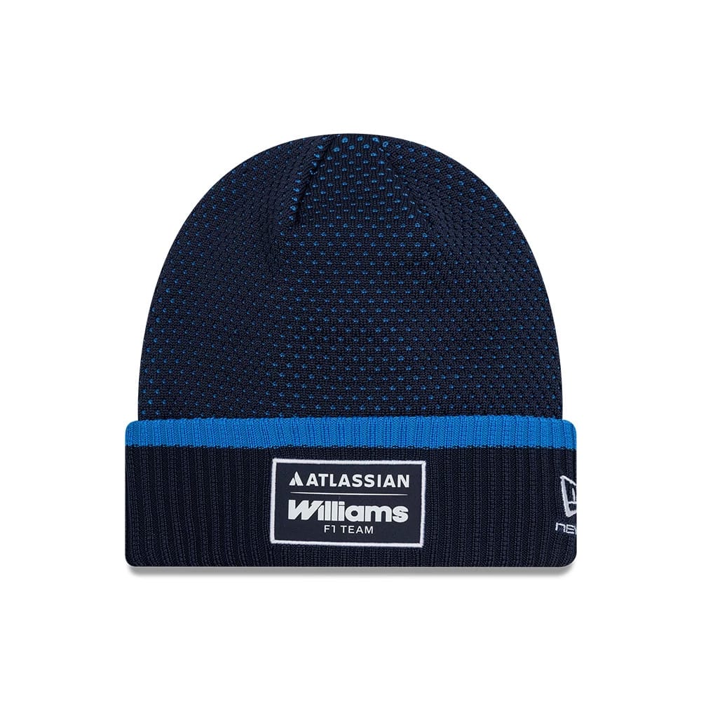 Williams Team Navy Cuff Knit Beanie Hat-zelvios