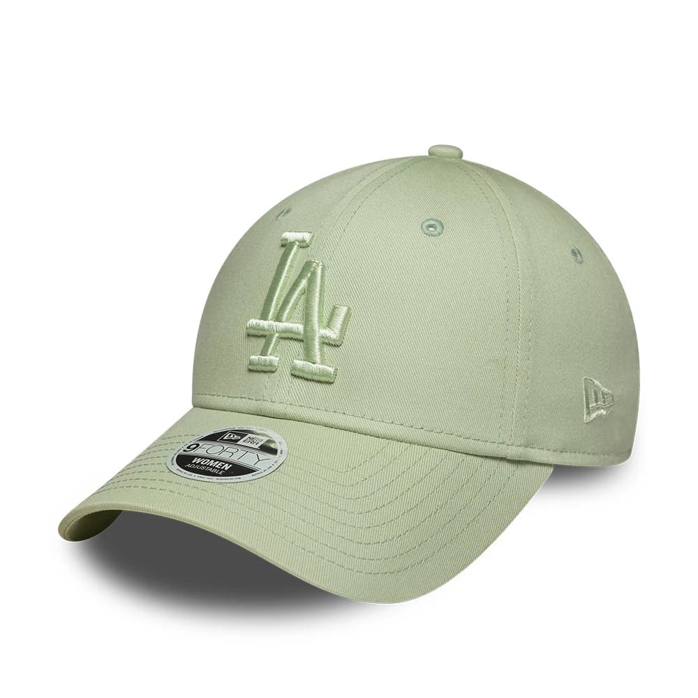 LA Dodgers Womens MLB League Essential Pastel Green 9FORTY Adjustable Cap-zelvios