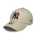 New York Yankees Womens MLB League Essential Cream 9FORTY Adjustable Cap-zelvios