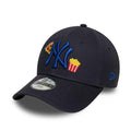 New York Yankees Child MLB Food Icon Navy 9FORTY Adjustable Cap-zelvios