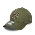 New York Yankees MLB Outline Camo Green 9FORTY Adjustable Cap-zelvios