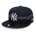New York Yankees MLB Icon Navy 59FIFTY Fitted Cap-zelvios