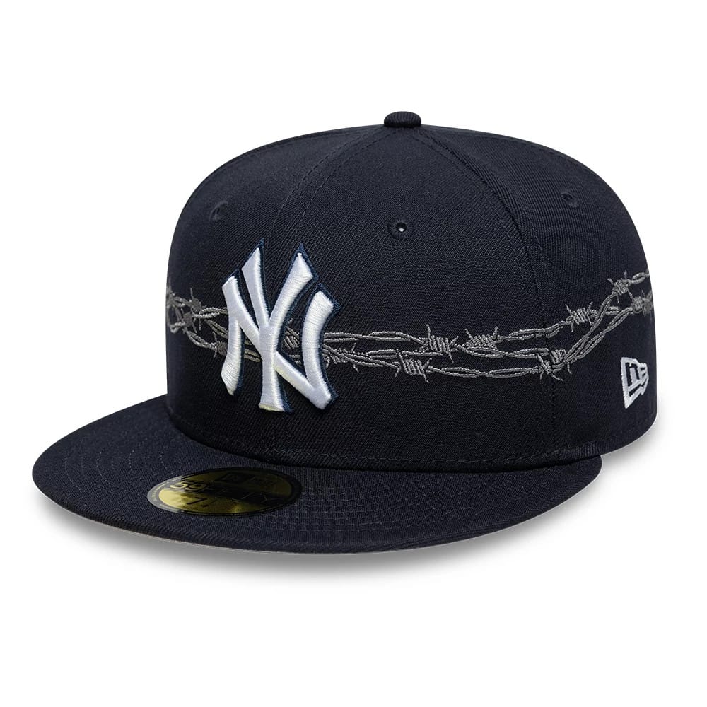 New York Yankees MLB Icon Navy 59FIFTY Fitted Cap-zelvios