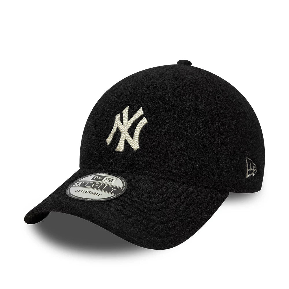 New York Yankees MLB Winter Borg Black 9FORTY Adjustable Cap-zelvios