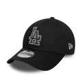 LA Dodgers MLB Metallic Outline Black 9FORTY Adjustable Cap-zelvios