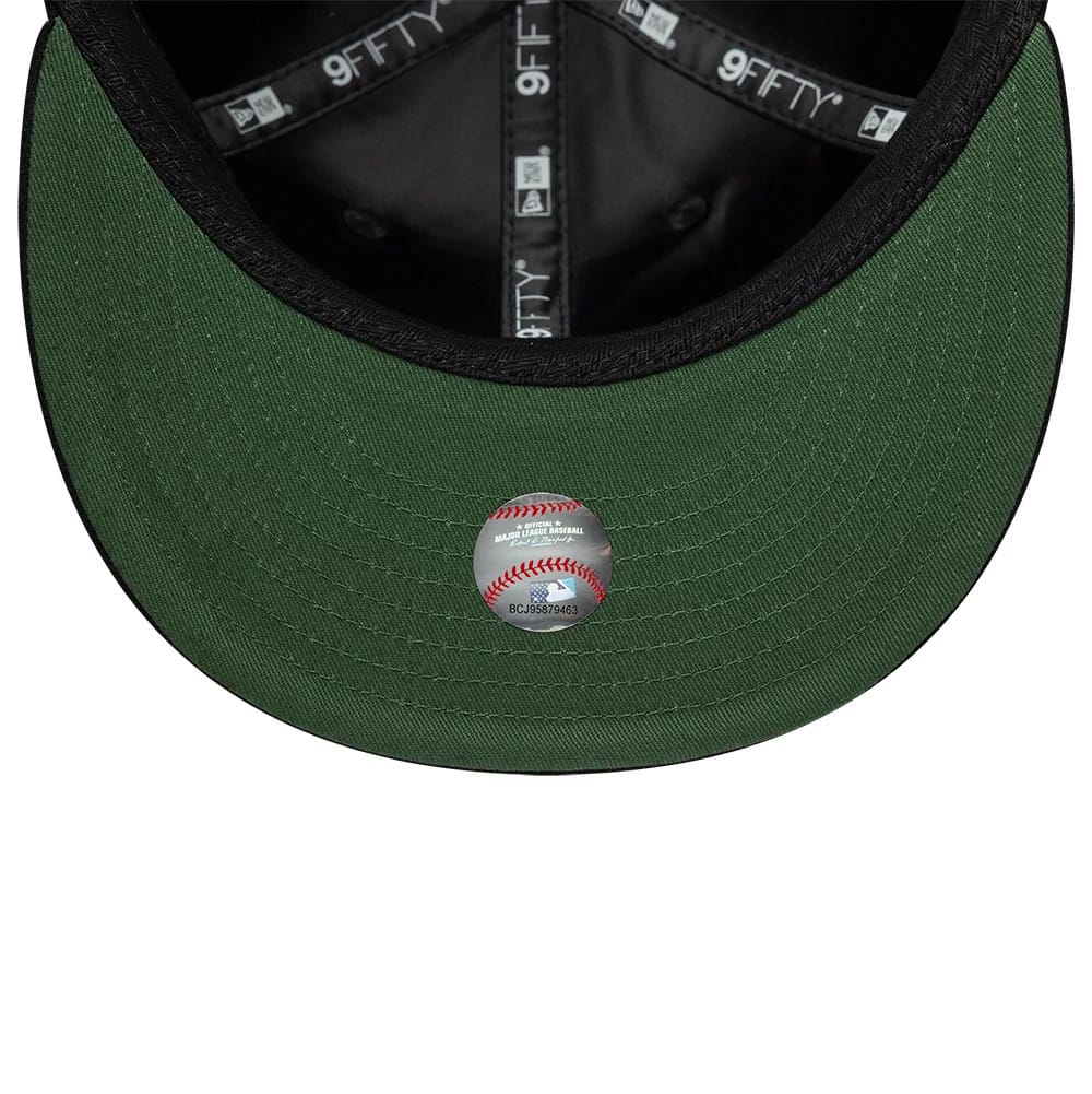 Atlanta Braves MLB Heritage Black Retro Crown 9FIFTY Adjustable Cap-zelvios