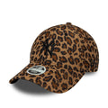 New York Yankees Womens MLB Leopard Cord Beige 9FORTY Adjustable Cap-zelvios