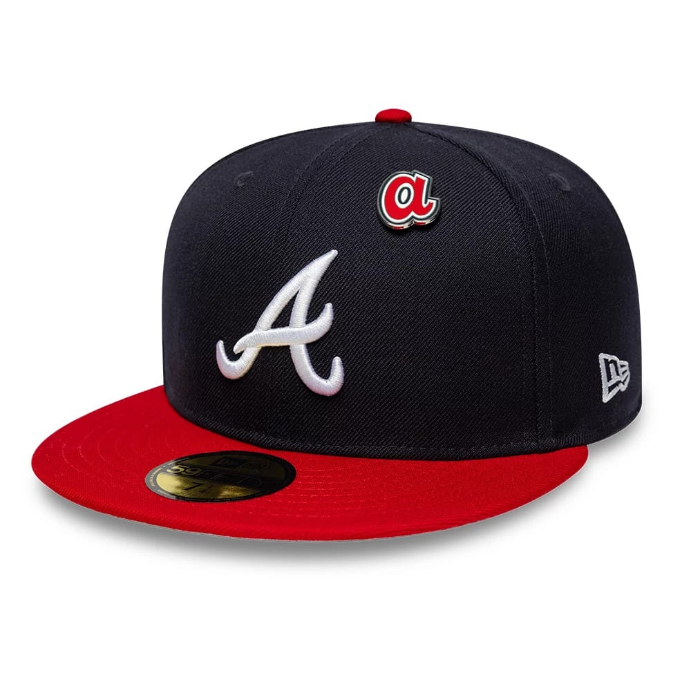 Atlanta Braves MLB Icon Navy & Red 59FIFTY Fitted Cap-zelvios