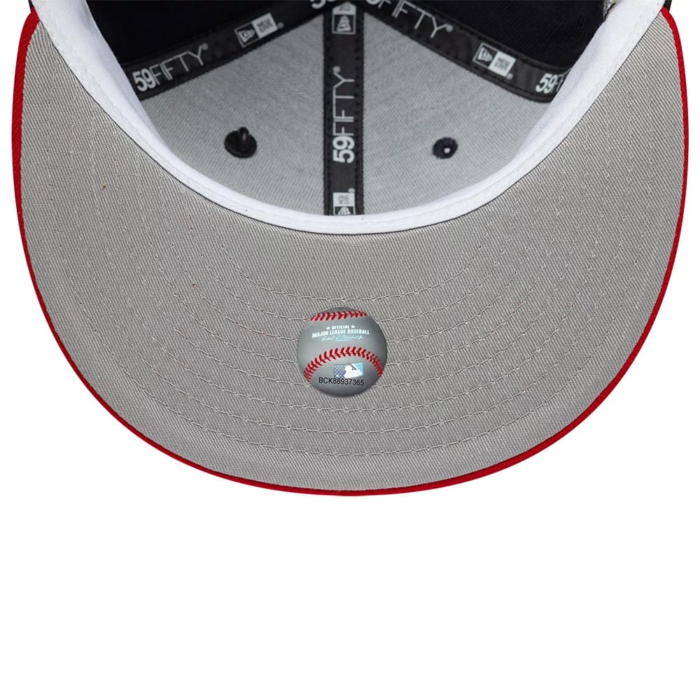 Atlanta Braves MLB Icon Navy & Red 59FIFTY Fitted Cap-zelvios