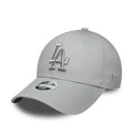 LA Dodgers Womens MLB Metallic Grey 9FORTY Adjustable Cap-zelvios
