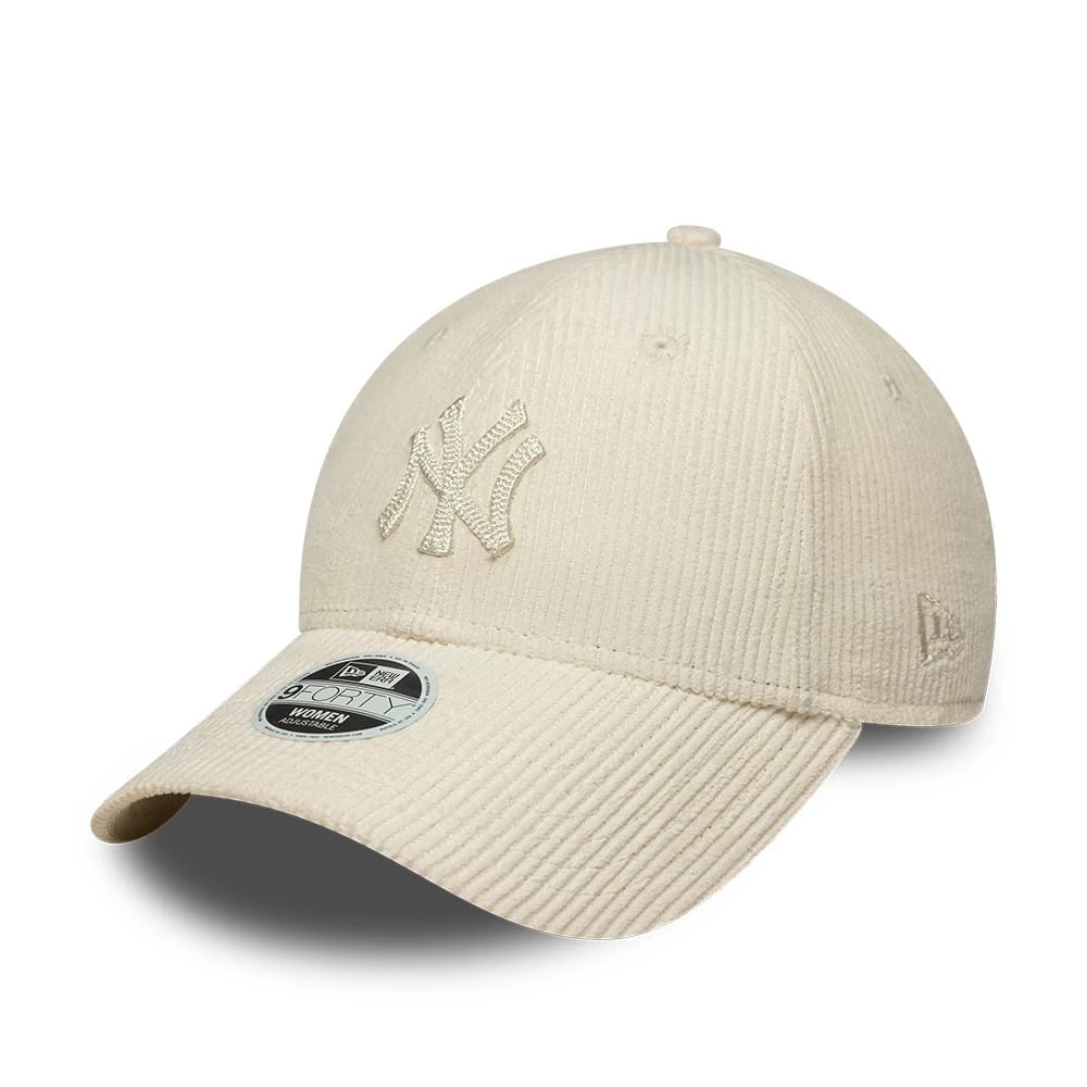 New York Yankees Womens MLB Cord Cream 9FORTY Adjustable Cap-zelvios
