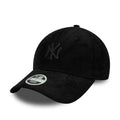 New York Yankees Womens MLB Cord Black 9FORTY Adjustable Cap-zelvios