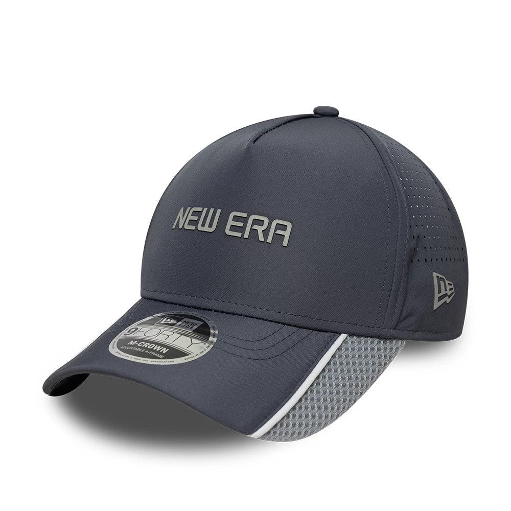 New Era Tech Grey 9FORTY M-Crown A-Frame Adjustable Cap-zelvios