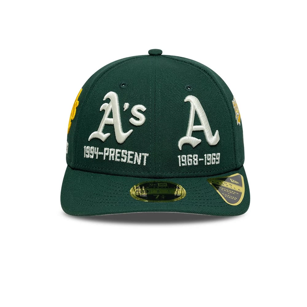 Athletics MLB Historic Dark Green Low Profile 59FIFTY Fitted Cap-zelvios