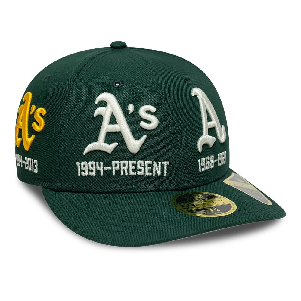 Athletics MLB Historic Dark Green Low Profile 59FIFTY Fitted Cap-zelvios