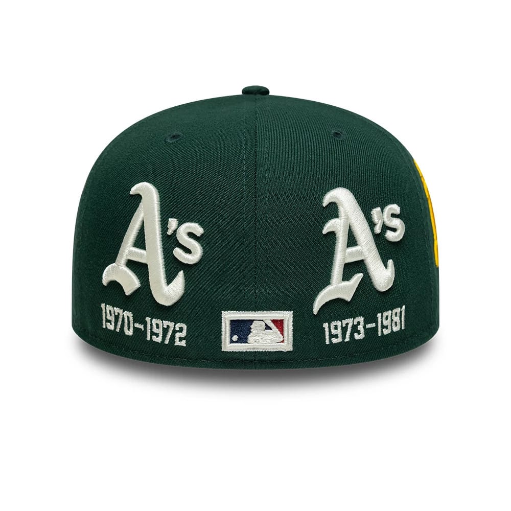 Athletics MLB Historic Dark Green Low Profile 59FIFTY Fitted Cap-zelvios
