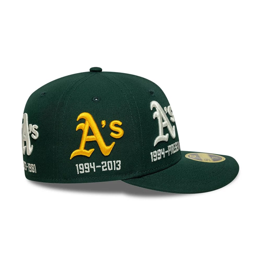 Athletics MLB Historic Dark Green Low Profile 59FIFTY Fitted Cap-zelvios