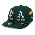 Athletics MLB Historic Dark Green Low Profile 59FIFTY Fitted Cap-zelvios