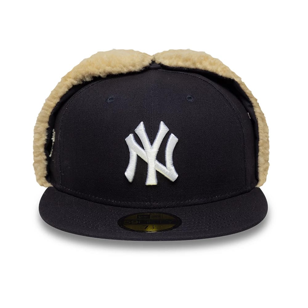 New York Yankees MLB World Series Navy Dogear 59FIFTY Fitted Cap-zelvios