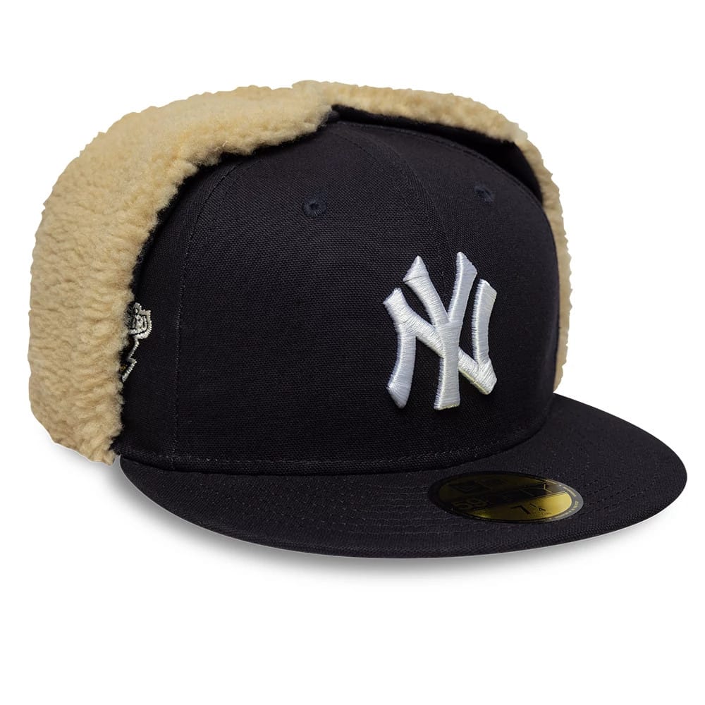 New York Yankees MLB World Series Navy Dogear 59FIFTY Fitted Cap-zelvios