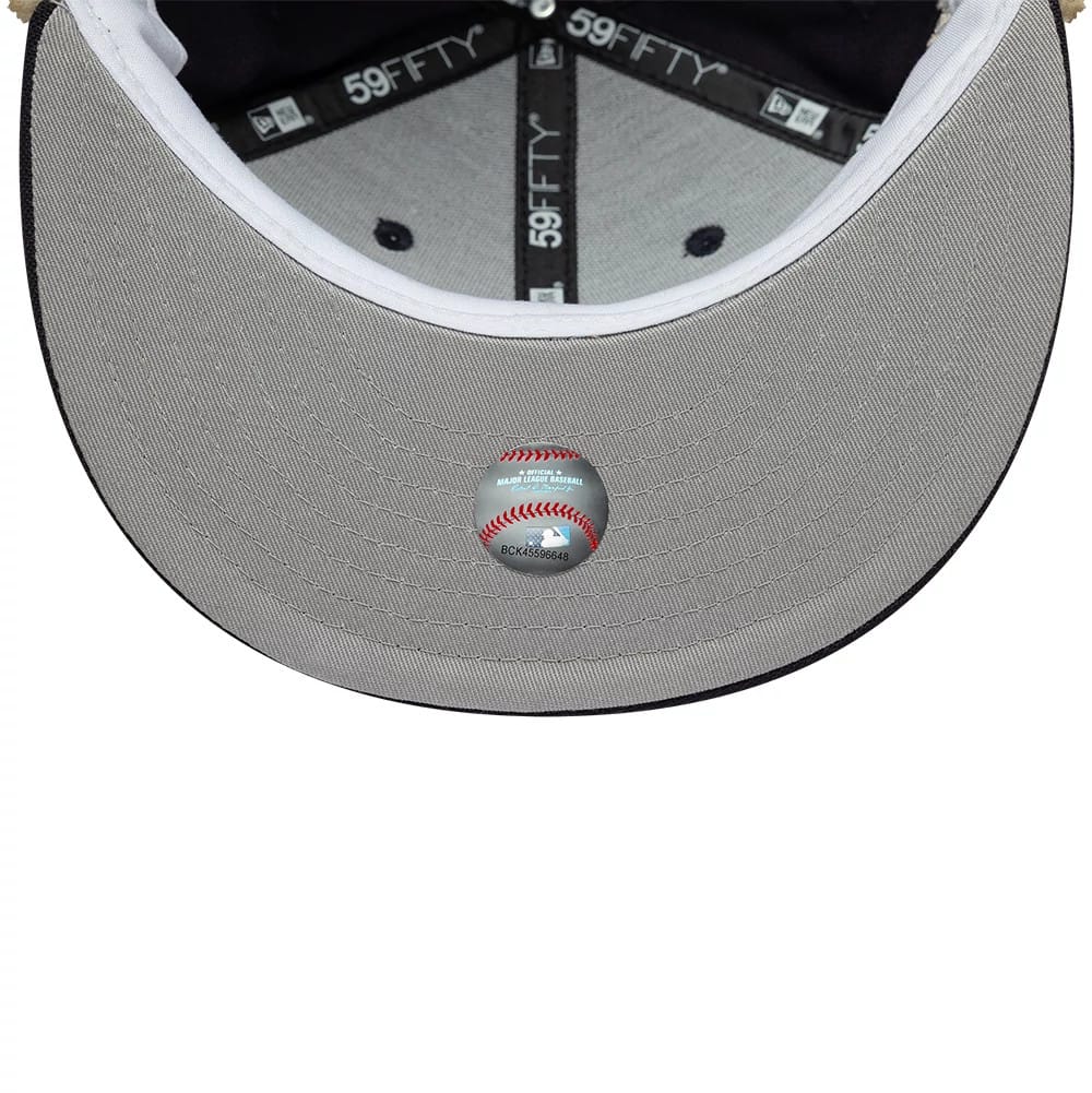 New York Yankees MLB World Series Navy Dogear 59FIFTY Fitted Cap-zelvios