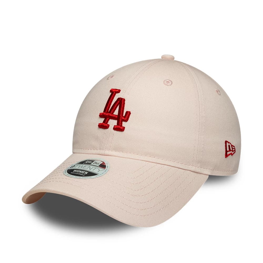 LA Dodgers Womens MLB League Essential Pastel Pink 9TWENTY Adjustable Cap-zelvios