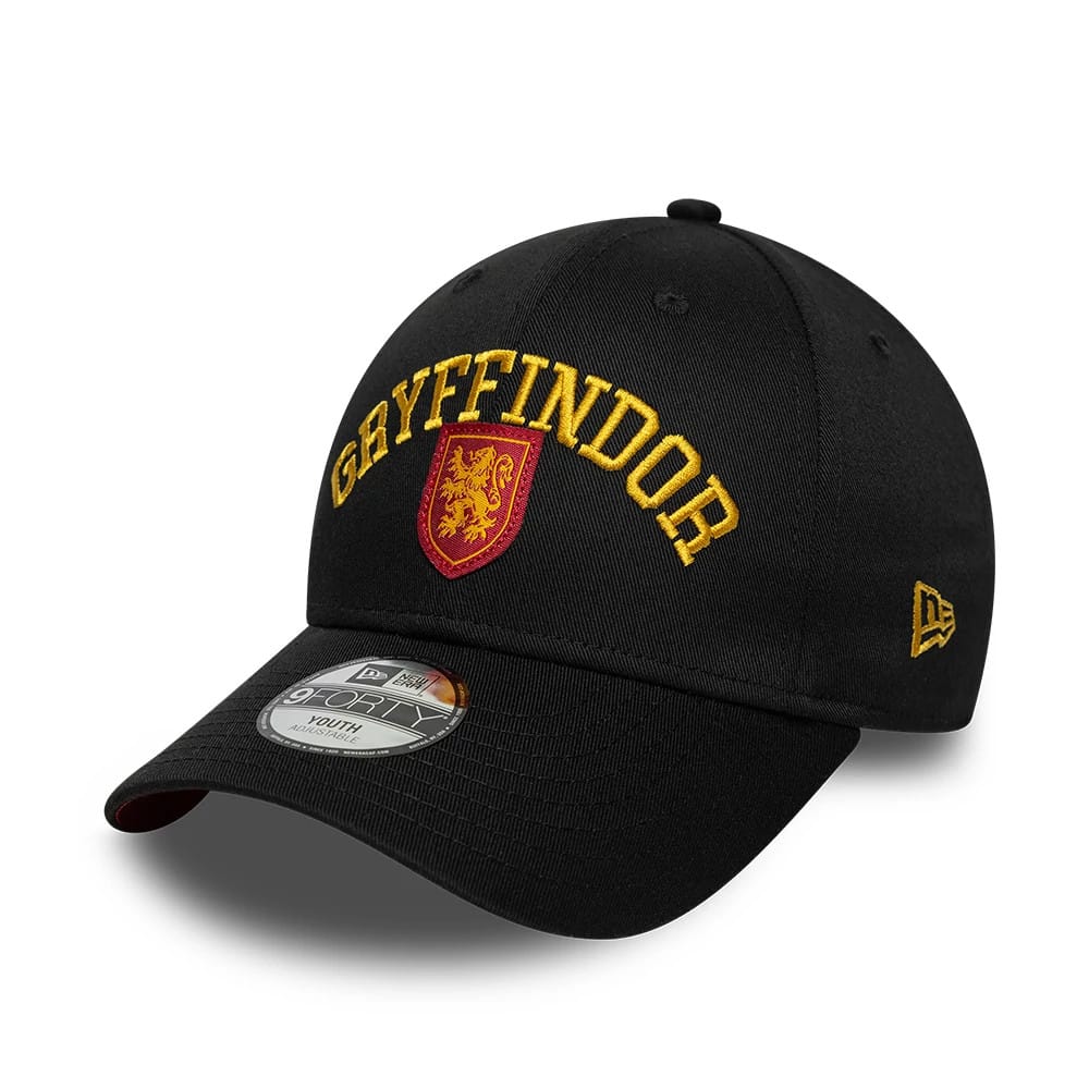 Youth Harry Potter Gryffindor Black 9FORTY Adjustable Cap-zelvios