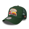 Youth New Era Outdoor Dark Green 9FORTY A-Frame Trucker Adjustable Cap-zelvios