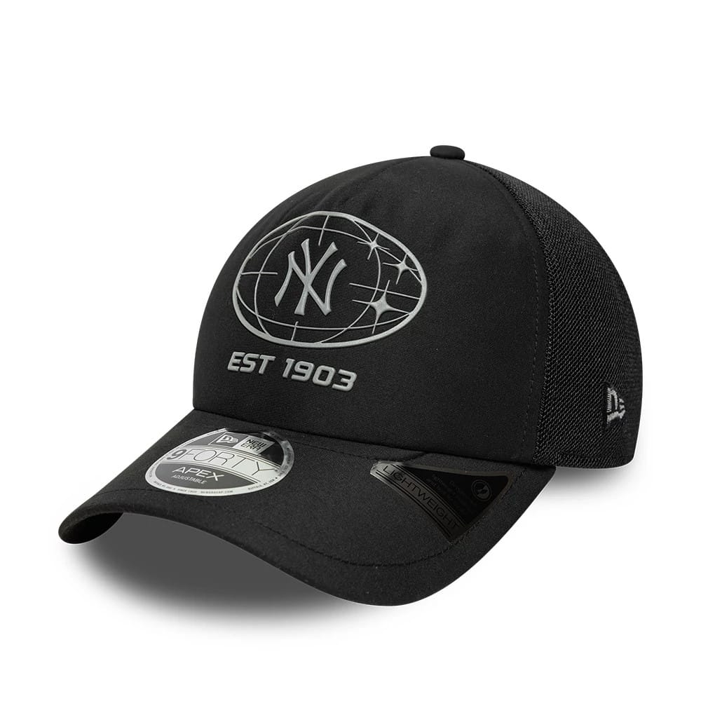 New York Yankees MLB Graphic Black 9FORTY Apex Adjustable Cap-zelvios