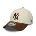 New York Yankees MLB Cord Cream & Brown 9FORTY M-Crown Adjustable Cap-zelvios