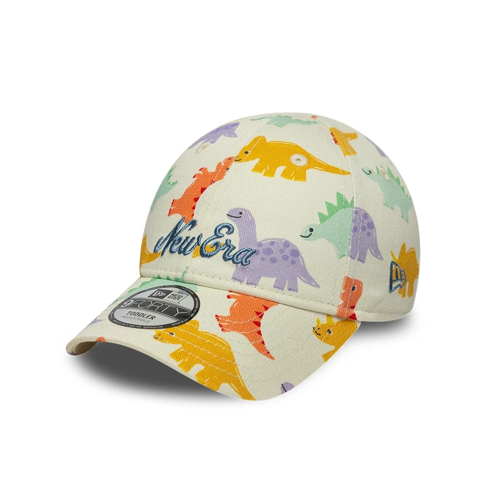 Toddler New Era All Over Dino Cream 9FORTY Adjustable Cap-zelvios