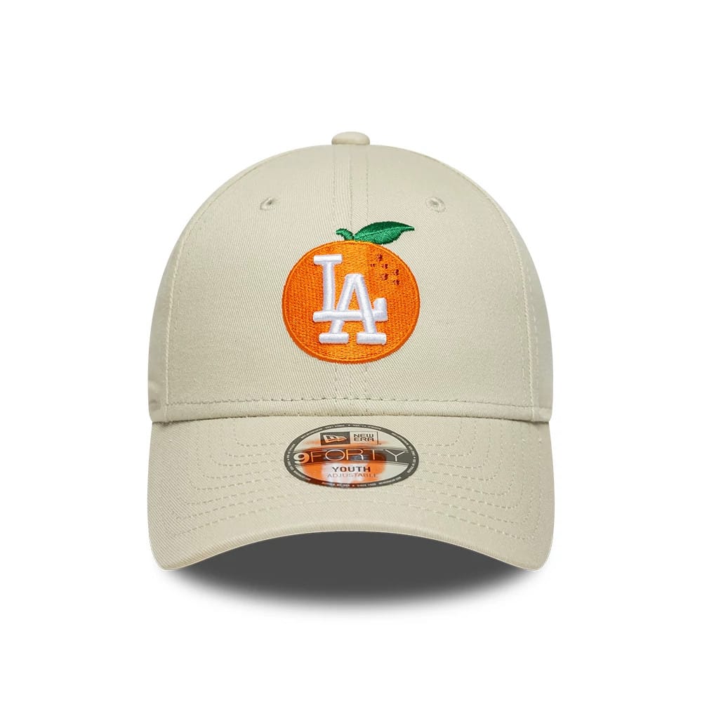 Youth LA Dodgers MLB Fruit Icon Cream 9FORTY Adjustable Cap-zelvios