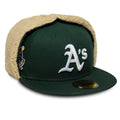 Athletics MLB World Series Dark Green Dogear 59FIFTY Fitted Cap-zelvios