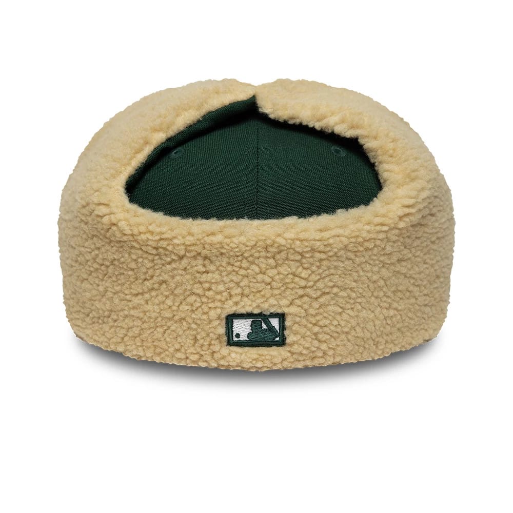 Athletics MLB World Series Dark Green Dogear 59FIFTY Fitted Cap-zelvios