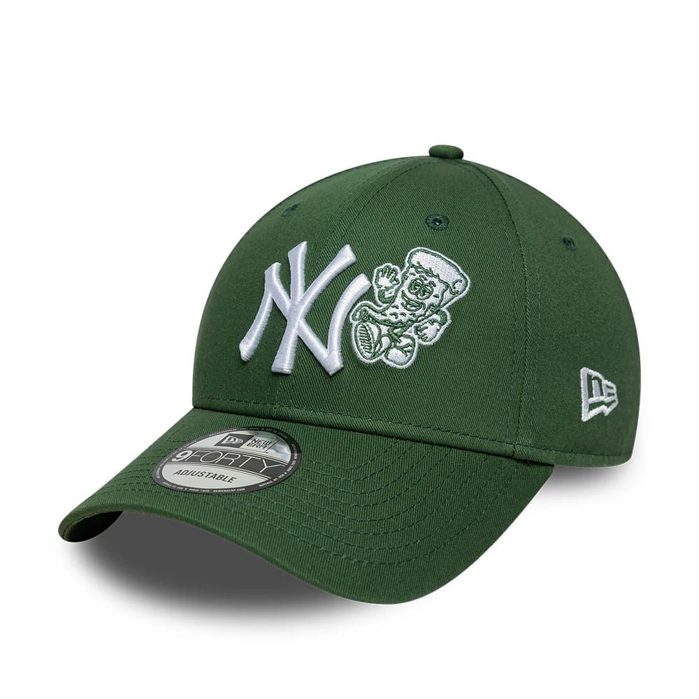 New York Yankees MLB Food Icon Dark Green 9FORTY Adjustable Cap-zelvios
